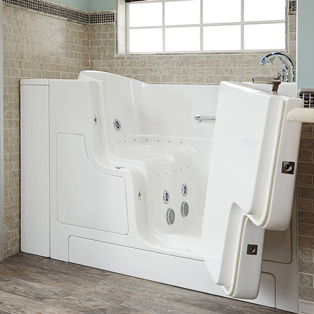 American standard walk in shower with folding discount seat